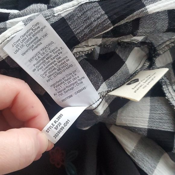 Madewell Peplum Button-Down Shirt in Gingham - Picture 6 of 7